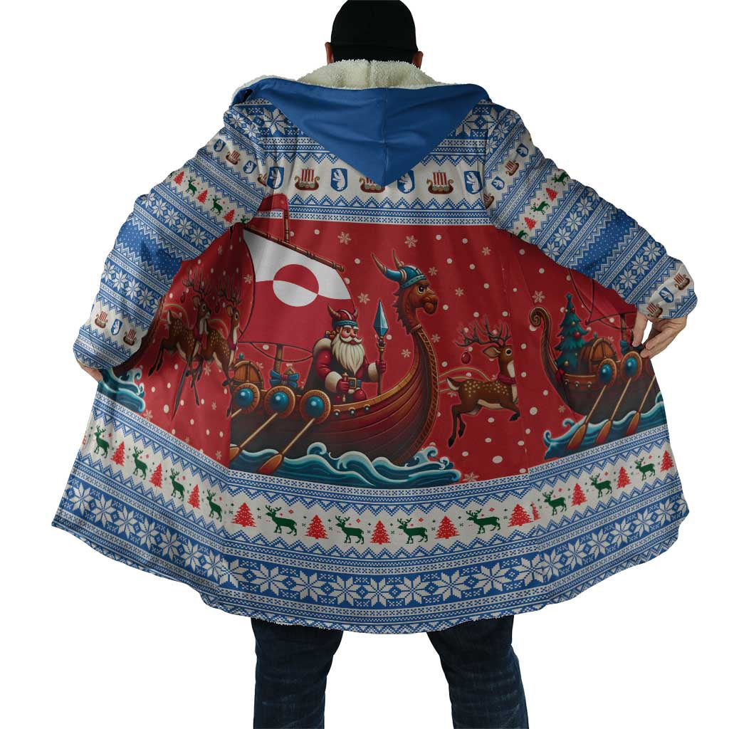 Greenland Viking Santa Christmas Cloak Funny Reindeer Norse Xmas - Wonder Print Shop