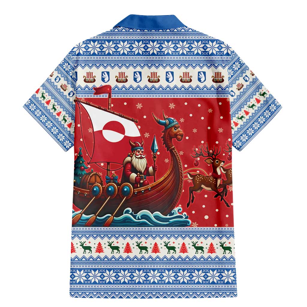 Greenland Viking Santa Christmas Family Matching Mermaid Dress and Hawaiian Shirt Funny Reindeer Norse Xmas - Wonder Print Shop