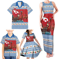 Greenland Viking Santa Christmas Family Matching Tank Maxi Dress and Hawaiian Shirt Funny Reindeer Norse Xmas - Wonder Print Shop