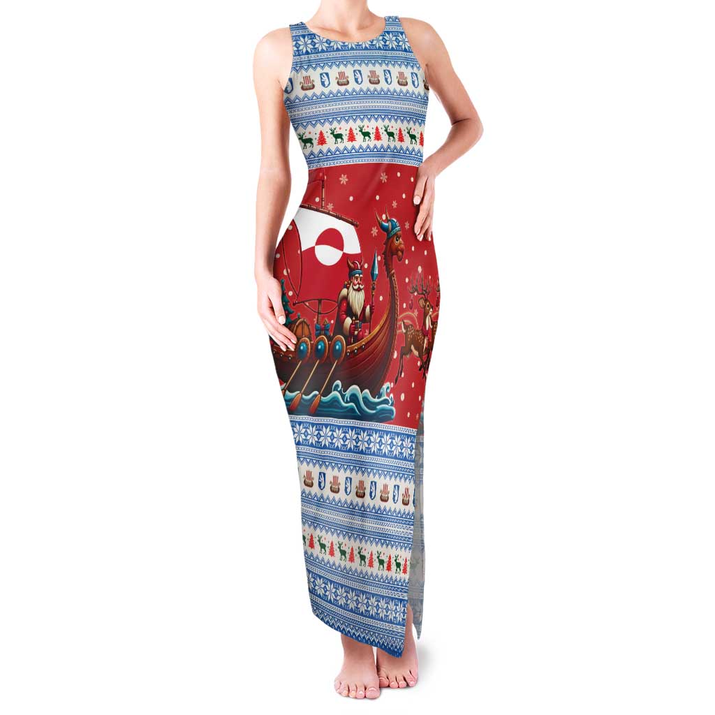 Greenland Viking Santa Christmas Family Matching Tank Maxi Dress and Hawaiian Shirt Funny Reindeer Norse Xmas - Wonder Print Shop