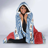 Greenland Viking Santa Christmas Hooded Blanket Funny Reindeer Norse Xmas - Wonder Print Shop