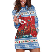 Greenland Viking Santa Christmas Hoodie Dress Funny Reindeer Norse Xmas - Wonder Print Shop