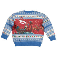 Greenland Viking Santa Christmas Kid Ugly Christmas Sweater Funny Reindeer Norse Xmas - Wonder Print Shop