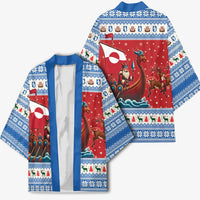 Greenland Viking Santa Christmas Kimono Funny Reindeer Norse Xmas - Wonder Print Shop