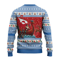 Greenland Viking Santa Christmas Ugly Christmas Sweater Funny Reindeer Norse Xmas - Wonder Print Shop