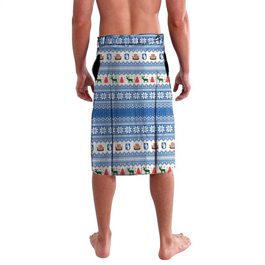 Greenland Viking Santa Christmas Lavalava Funny Reindeer Norse Xmas - Wonder Print Shop