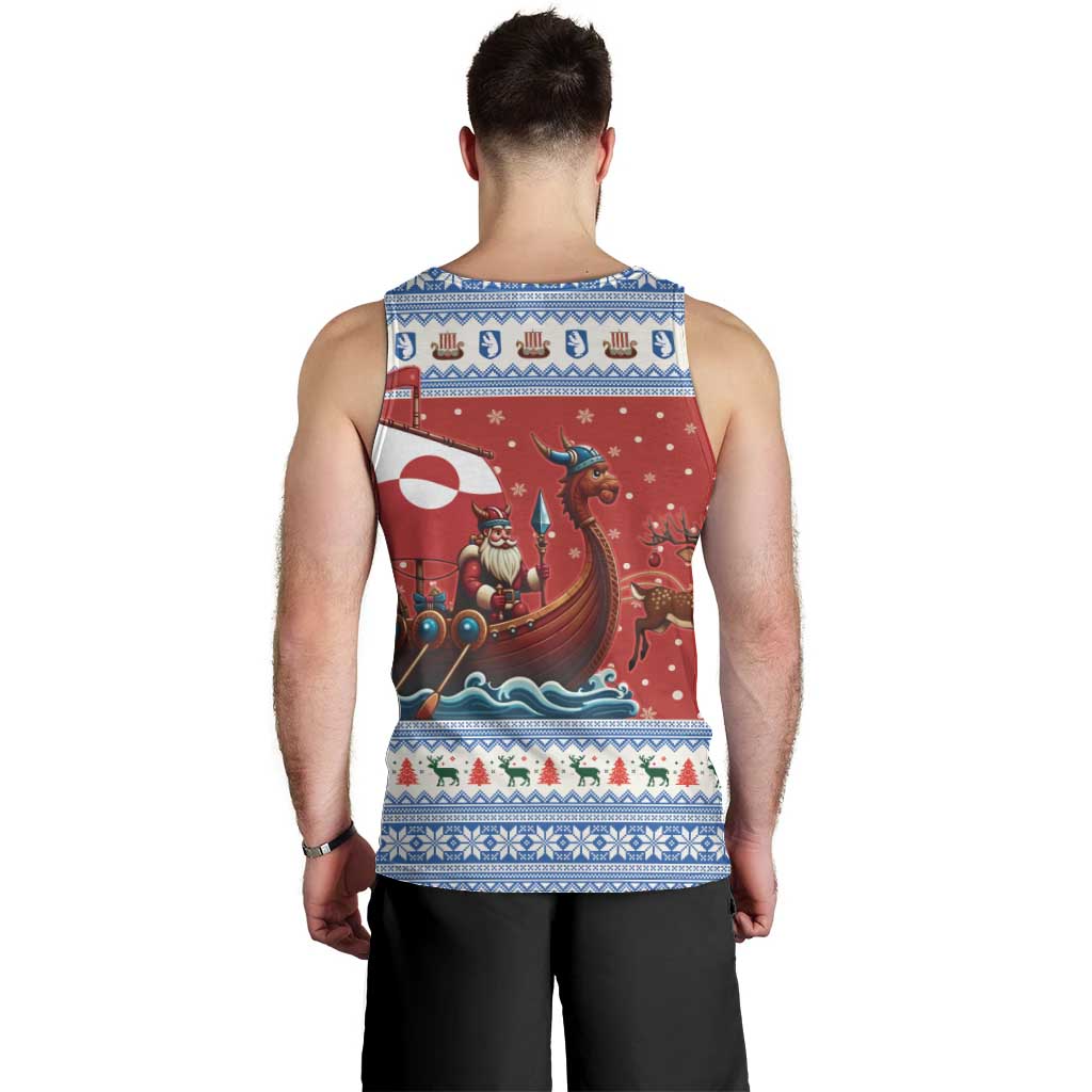 Greenland Viking Santa Christmas Men Tank Top Funny Reindeer Norse Xmas - Wonder Print Shop