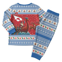 Greenland Viking Santa Christmas Pajama Set Funny Reindeer Norse Xmas - Wonder Print Shop