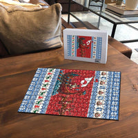 Greenland Viking Santa Christmas Puzzle Funny Reindeer Norse Xmas - Wonder Print Shop