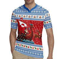 Greenland Viking Santa Christmas Rugby Jersey Funny Reindeer Norse Xmas - Wonder Print Shop