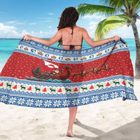 Greenland Viking Santa Christmas Sarong Funny Reindeer Norse Xmas - Wonder Print Shop