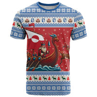 Greenland Viking Santa Christmas T Shirt Funny Reindeer Norse Xmas - Wonder Print Shop