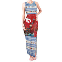 Greenland Viking Santa Christmas Tank Maxi Dress Funny Reindeer Norse Xmas - Wonder Print Shop