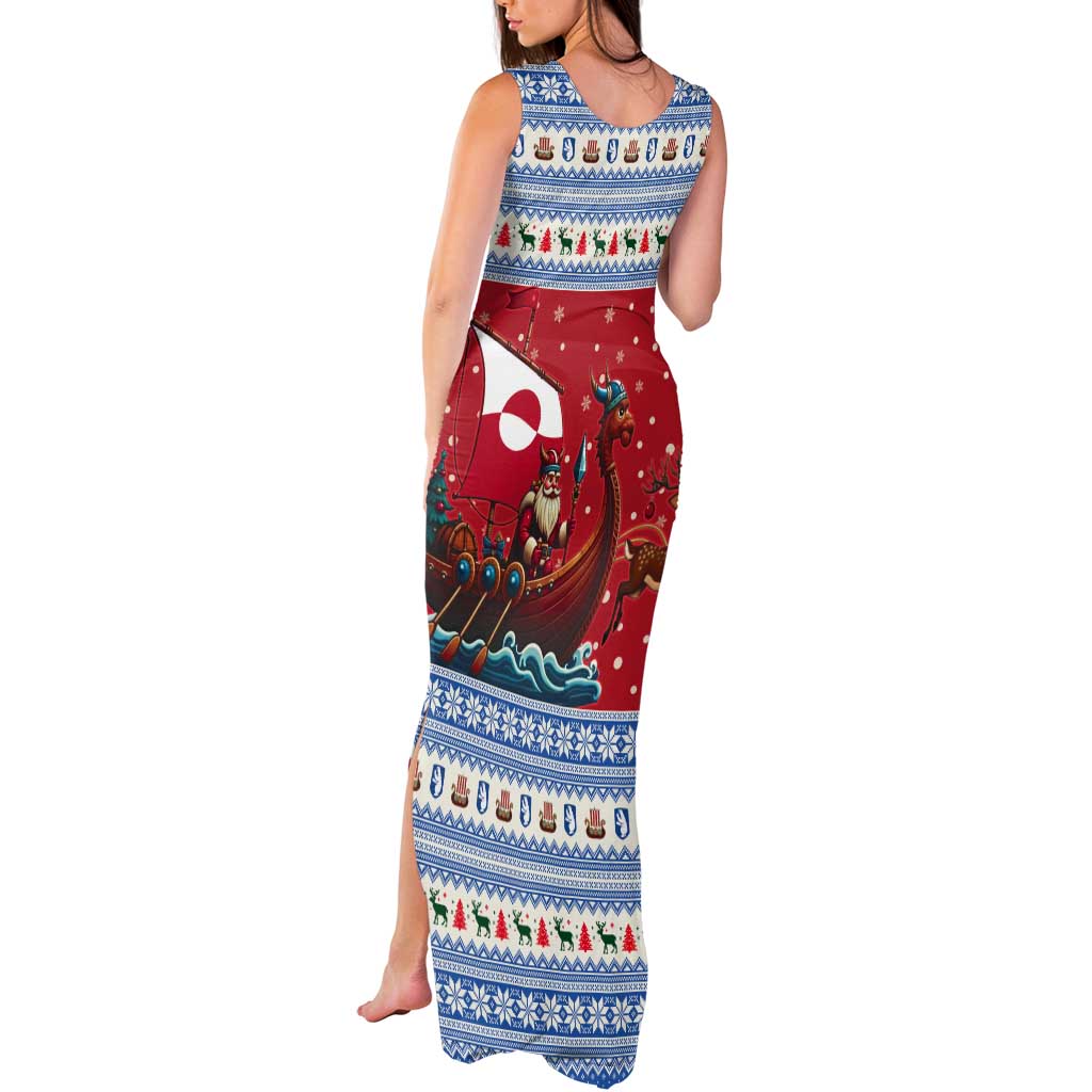 Greenland Viking Santa Christmas Tank Maxi Dress Funny Reindeer Norse Xmas - Wonder Print Shop
