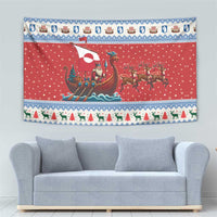 Greenland Viking Santa Christmas Tapestry Funny Reindeer Norse Xmas - Wonder Print Shop