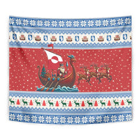 Greenland Viking Santa Christmas Tapestry Funny Reindeer Norse Xmas - Wonder Print Shop