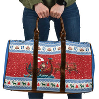 Greenland Viking Santa Christmas Travel Bag Funny Reindeer Norse Xmas - Wonder Print Shop