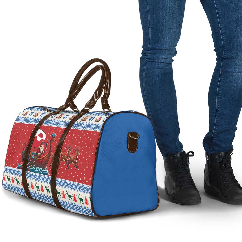 Greenland Viking Santa Christmas Travel Bag Funny Reindeer Norse Xmas - Wonder Print Shop