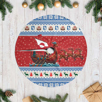 Greenland Viking Santa Christmas Tree Skirt Funny Reindeer Norse Xmas - Wonder Print Shop