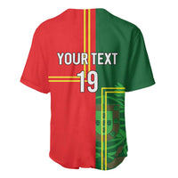 Custom Portugal Football Baseball Jersey Coat of Arms Line Art Style - Wonder Print Shop