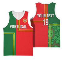 Custom Portugal Football Basketball Jersey Coat of Arms Line Art Style - Wonder Print Shop