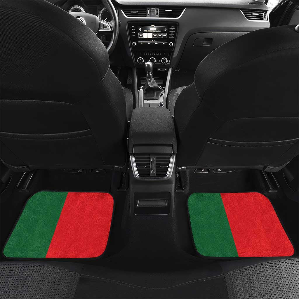 Custom Portugal Football Car Mats Coat of Arms Line Art Style - Wonder Print Shop