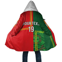 Custom Portugal Football Cloak Coat of Arms Line Art Style - Wonder Print Shop