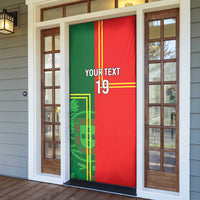 Custom Portugal Football Door Cover Coat of Arms Line Art Style - Wonder Print Shop