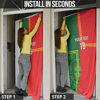 Custom Portugal Football Door Cover Coat of Arms Line Art Style - Wonder Print Shop