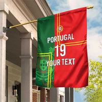 Custom Portugal Football Garden Flag Coat of Arms Line Art Style - Wonder Print Shop