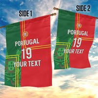 Custom Portugal Football Garden Flag Coat of Arms Line Art Style - Wonder Print Shop