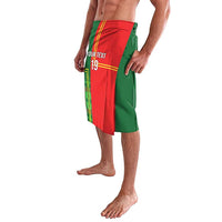 Custom Portugal Football Lavalava Coat of Arms Line Art Style - Wonder Print Shop