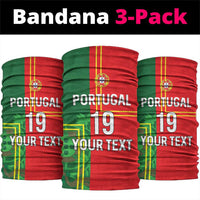 Custom Portugal Football Neck Gaiter Coat of Arms Line Art Style - Wonder Print Shop