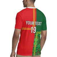 Custom Portugal Football Rugby Jersey Coat of Arms Line Art Style - Wonder Print Shop