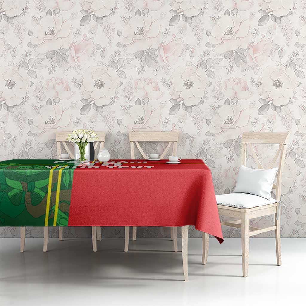 Custom Portugal Football Tablecloth Coat of Arms Line Art Style - Wonder Print Shop