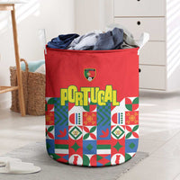 Portugal Football Laundry Basket Patchwork National Flag Design - Wonder Print Shop