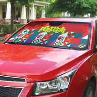 Portugal Football Auto Sun Shade Patchwork National Flag Design - Wonder Print Shop