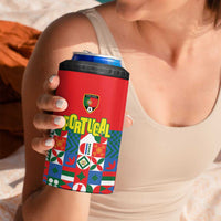 Portugal Football 4 in 1 Can Cooler Tumbler Patchwork National Flag Design - Wonder Print Shop
