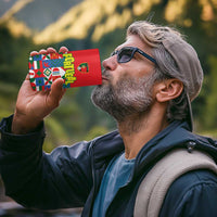Portugal Football 4 in 1 Can Cooler Tumbler Patchwork National Flag Design - Wonder Print Shop