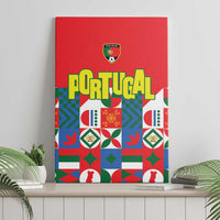Portugal Football Canvas Wall Art Patchwork National Flag Design - Wonder Print Shop