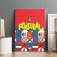 Portugal Football Canvas Wall Art Patchwork National Flag Design - Wonder Print Shop