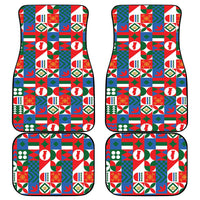 Portugal Football Car Mats Patchwork National Flag Design - Wonder Print Shop