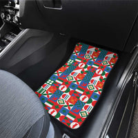 Portugal Football Car Mats Patchwork National Flag Design - Wonder Print Shop