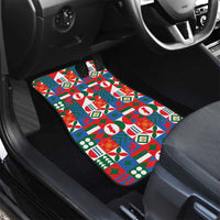 Portugal Football Car Mats Patchwork National Flag Design - Wonder Print Shop