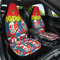 Portugal Football Car Seat Cover Patchwork National Flag Design - Wonder Print Shop