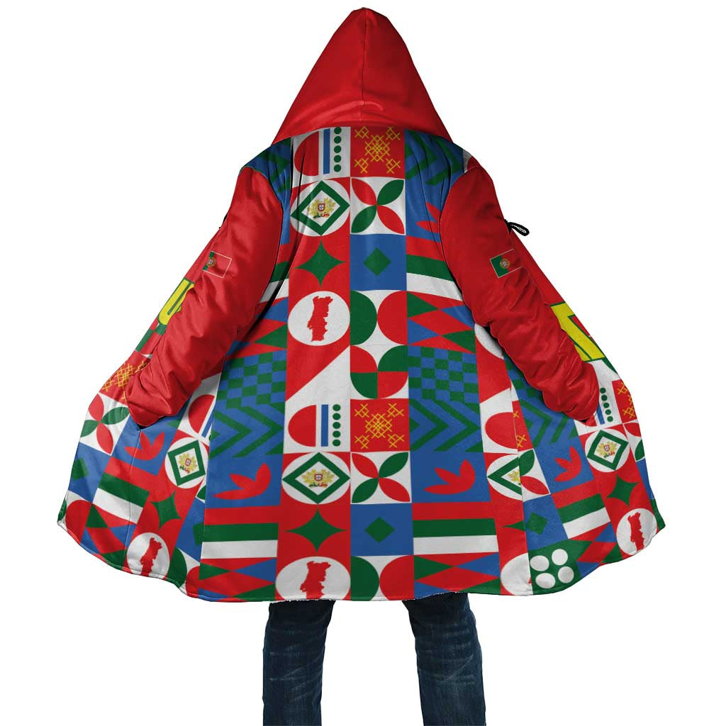 Portugal Football Cloak Patchwork National Flag Design - Wonder Print Shop