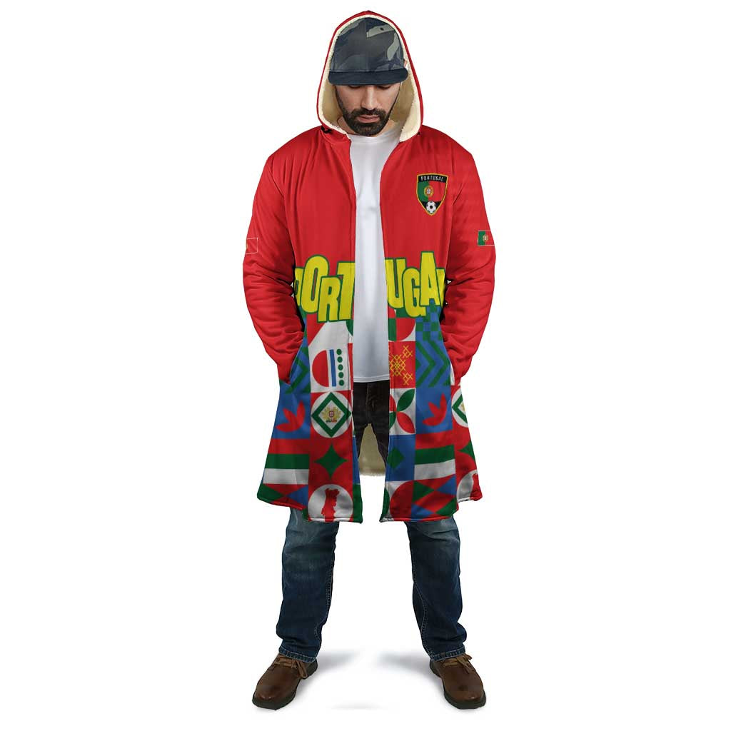 Portugal Football Cloak Patchwork National Flag Design - Wonder Print Shop