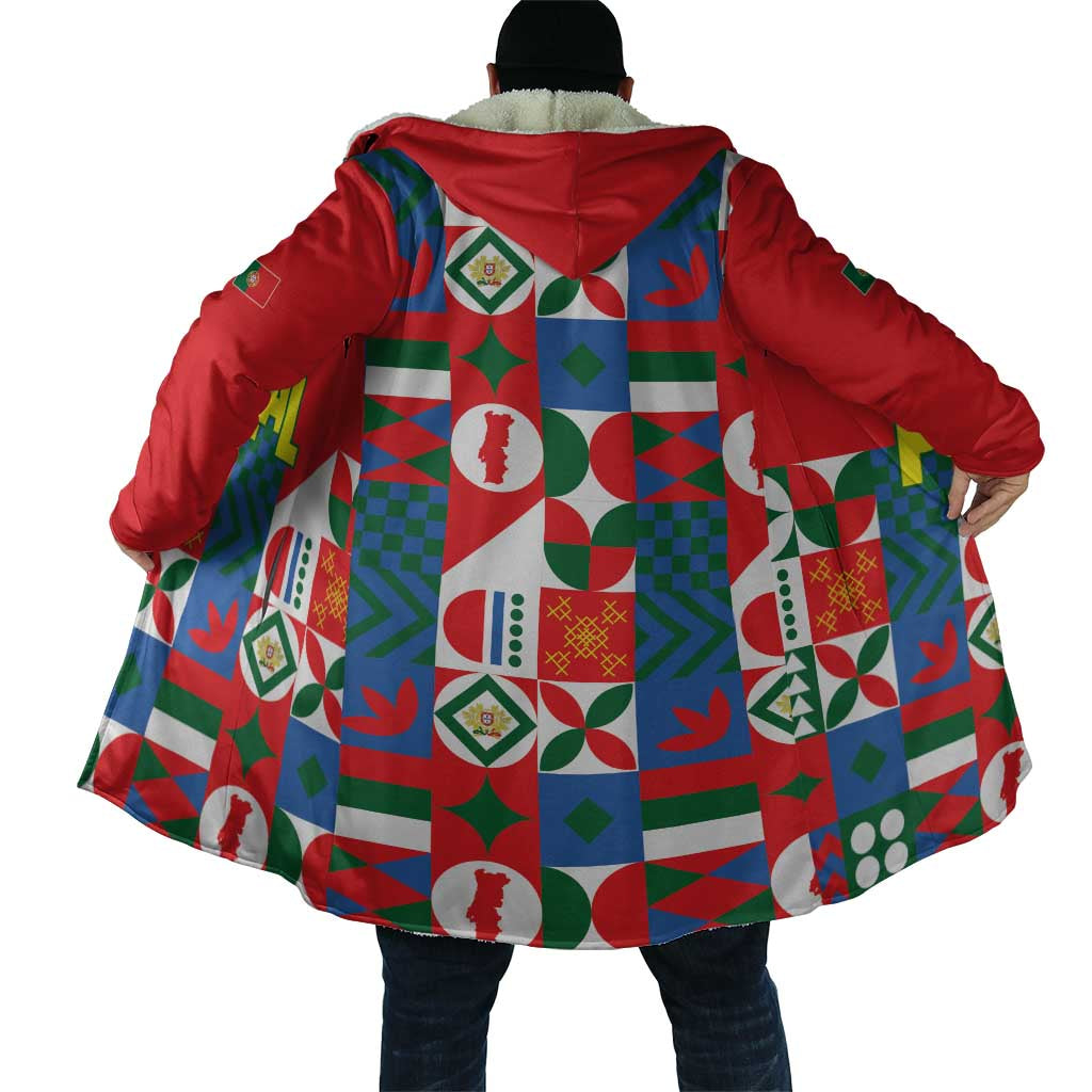 Portugal Football Cloak Patchwork National Flag Design - Wonder Print Shop