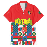 Portugal Football Family Matching Summer Maxi Dress and Hawaiian Shirt Patchwork National Flag Design - Wonder Print Shop