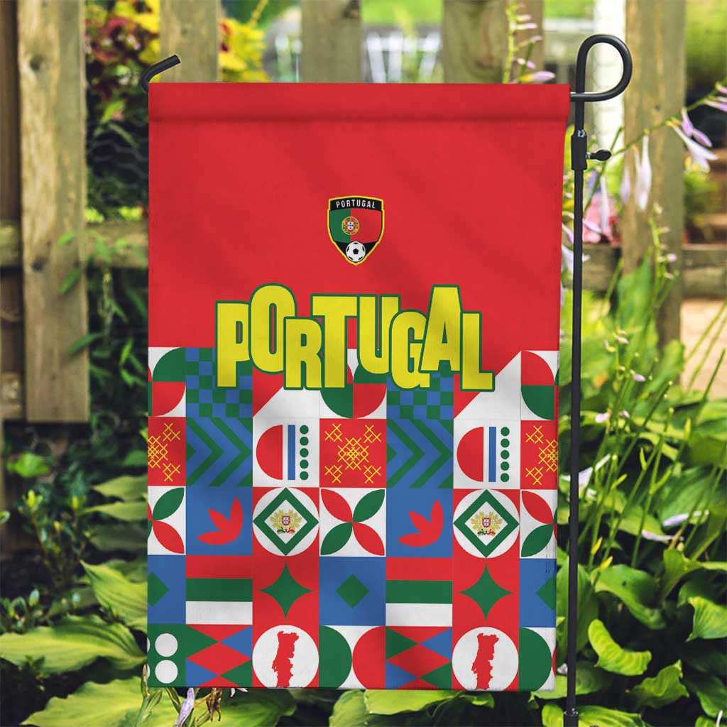 Portugal Football Garden Flag Patchwork National Flag Design - Wonder Print Shop
